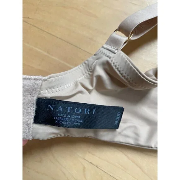 Natori "pur lux" full fit tshirt bra beige underwire size 36DDD BNWOT